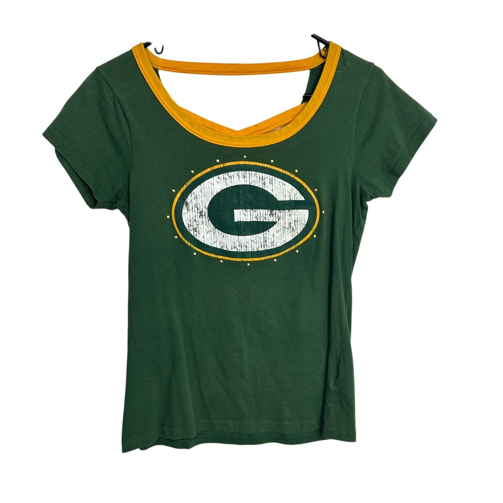 NFL Green Bay Packers Tee Womans Large Green Gameday Sporty Football‎ Apparel